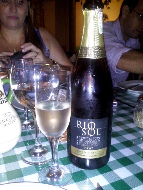 Espumante Rio Sol Cantina du Vini - Restaurantes italianos - Onde Comer em Salvador Blog de Gastronomia