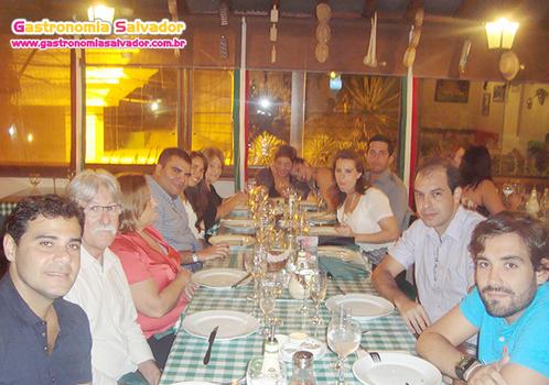 Convidados em Jantar para Jornalistas e Blogueiros de Gastronomia na Cantina du Vini - Restaurantes italianos - Onde Comer em Salvador Blog de Gastronomia