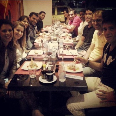 Convidados Encontro de Blogueiros de Gastronomia em Salvador - Oriente Fast Restaurante Japonês - Onde Comer em Salvador  Blog de Gastronomia