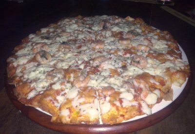 Pizza de Camarão Especial da Vignoli Pizzaria em Salvador - Onde Comer em Salvador Blog de Gastronomia