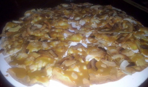 Pizza de Doce de Leite com Coco Queimado da Vignoli Pizzaria em Salvador - Onde Comer em Salvador Blog de Gastronomia