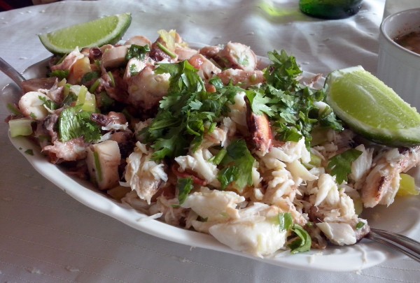 Salada de Polvo e Siri do boteco Djalma's Drinks - Onde Comer em Salvador Blog de Gastronomia