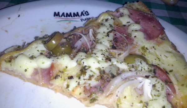 Pizza de Lombinho da Pizzaria Mamma's Pizza - Onde Comer em Salvador Blog de Gastronomia