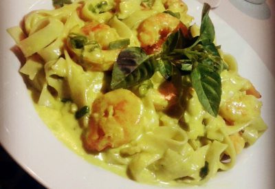 Fettuccine ao gamberi do restaurante italiano Di Liana - Onde Comer em Salvador Blog de Gastronomia