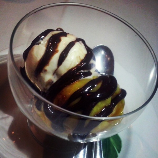 Zabaglione com sorvete do restaurante italiano Di Liana - Onde Comer em Salvador Blog de Gastronomia