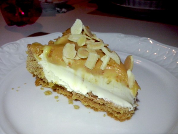 Cheesecake de doce de leite com flor de sal do restaurante italiano Pasta em Casa - Onde Comer em Salvador Blog de Gastronomia