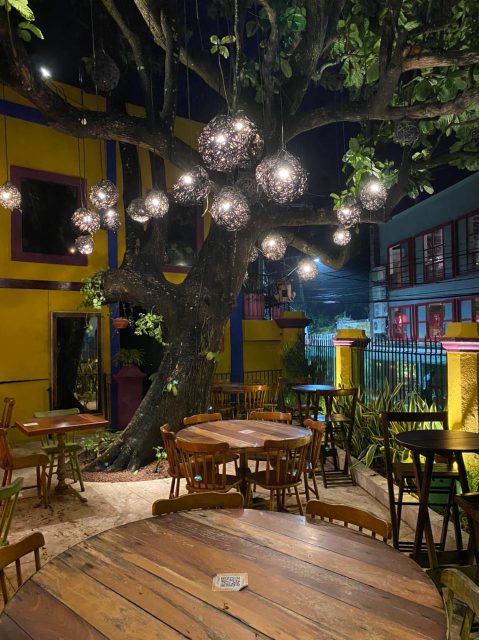 Área externa do Restaurante El Pancho Taqueria